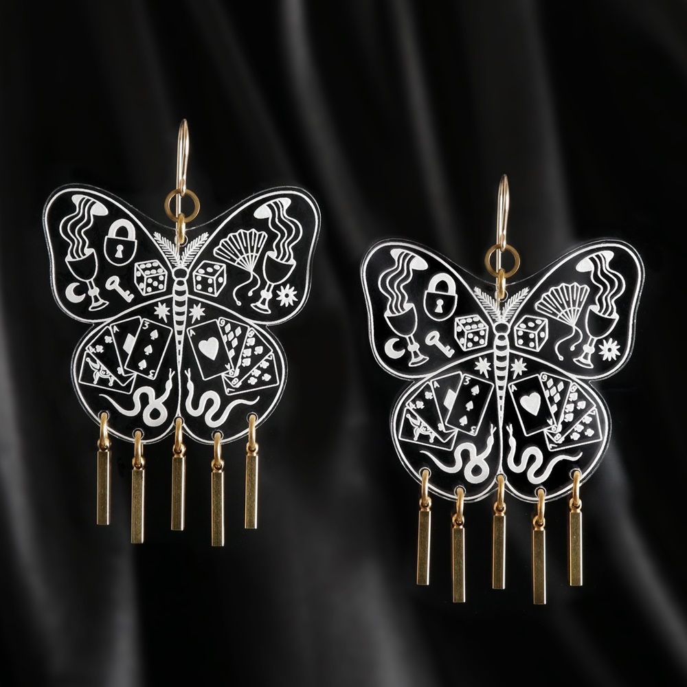 While Odin Sleeps Lunar Natalem earrings